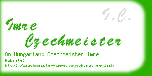 imre czechmeister business card